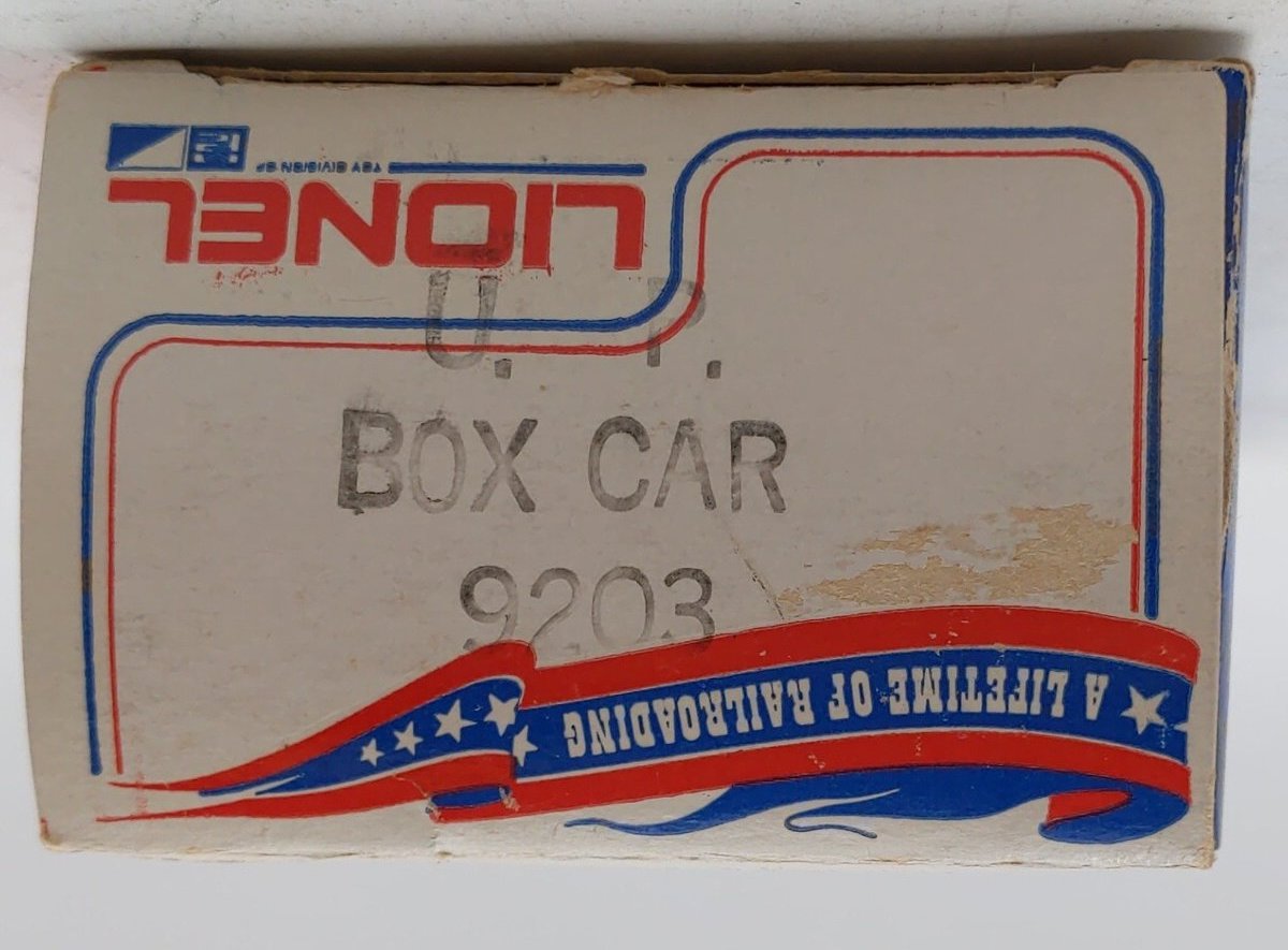 Lionel 6-9203 O Gauge Union Pacific Boxcar #9203 VG/Box