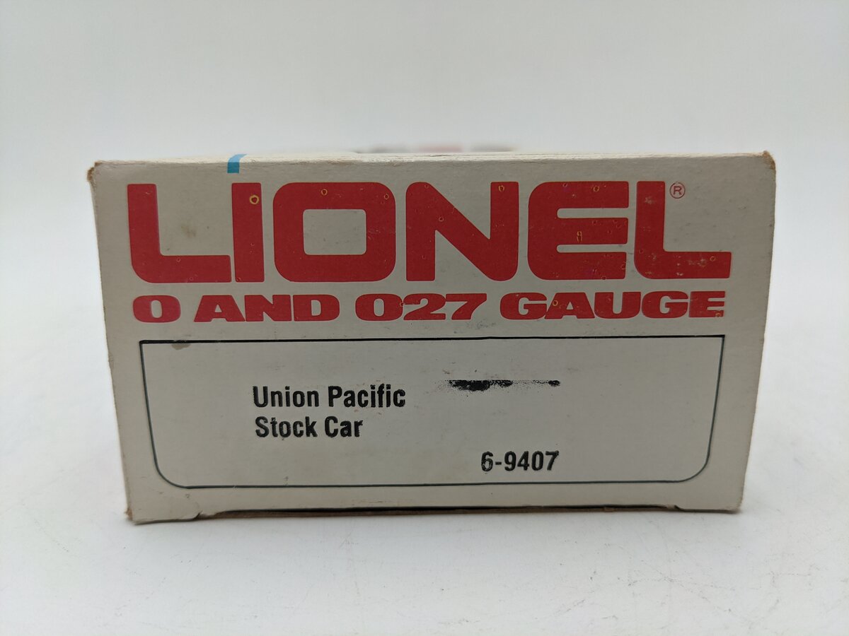 Lionel 6-9407 O Gauge Union Pacific Stock Car #9407 EX/Box