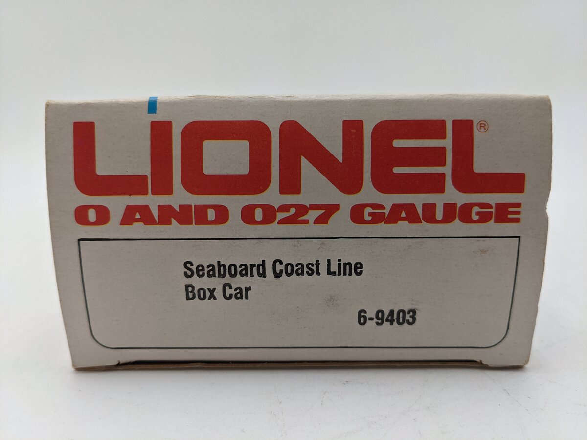 Lionel 6-9403 O Gauge Seaboard Coast Line Boxcar EX/Box