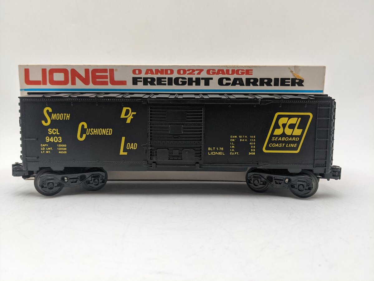 Lionel 6-9403 O Gauge Seaboard Coast Line Boxcar EX/Box