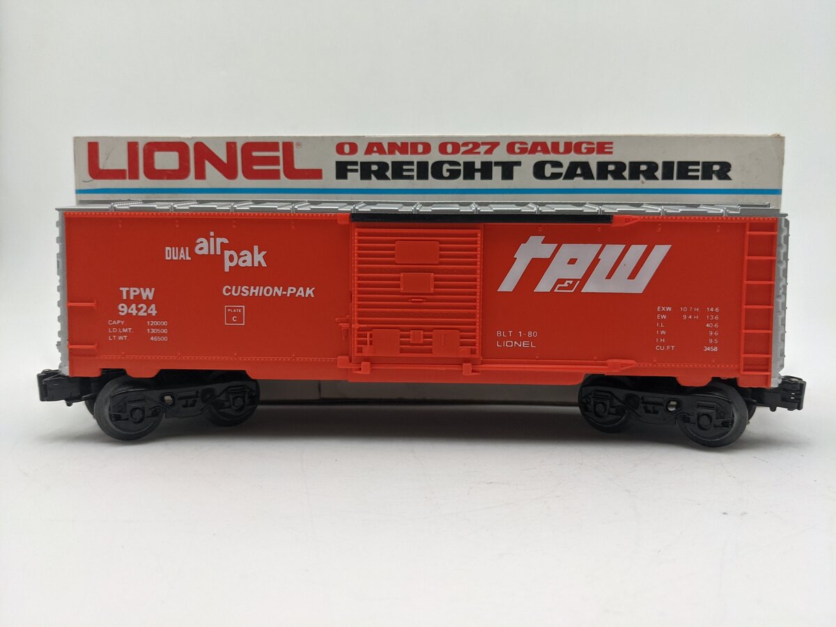 Lionel 6-9424 O Gauge Toledo, Peoria, & Western Boxcar EX/Box