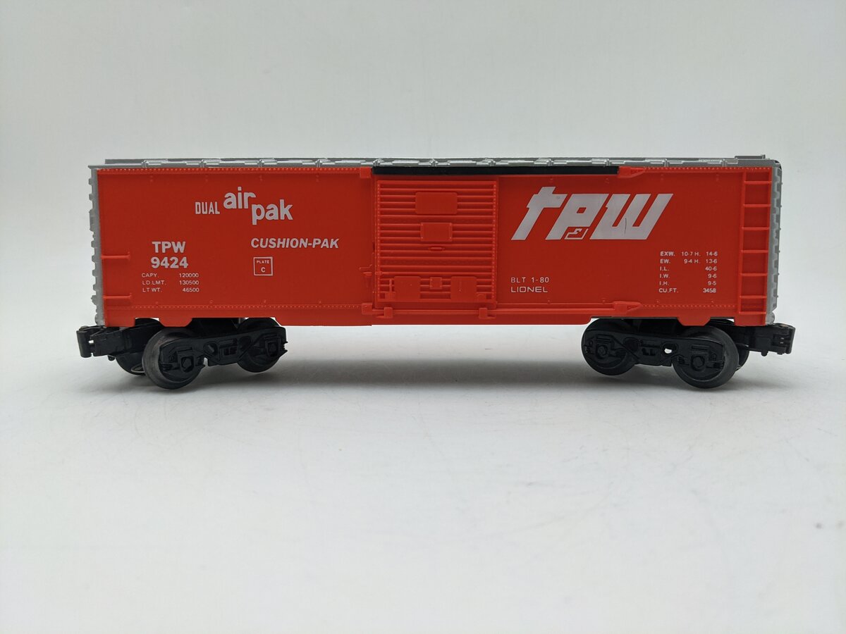 Lionel 6-9424 O Gauge Toledo, Peoria, & Western Boxcar EX/Box