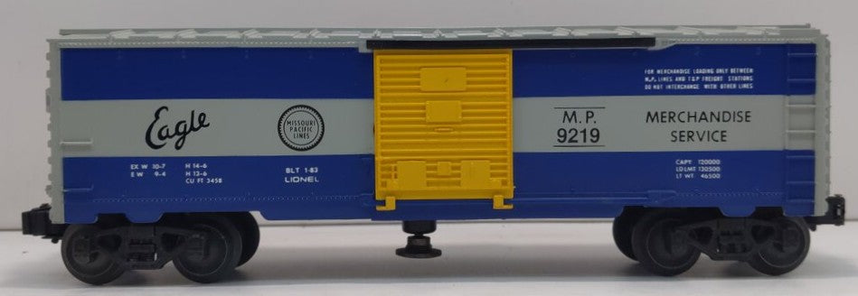 Lionel 6-9219 O Gauge Missouri Pacific Operating Boxcar LN/Box