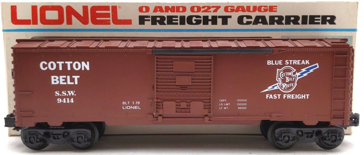 Lionel 6-9414 O Gauge Cotton Belt Boxcar #9414 EX/Box