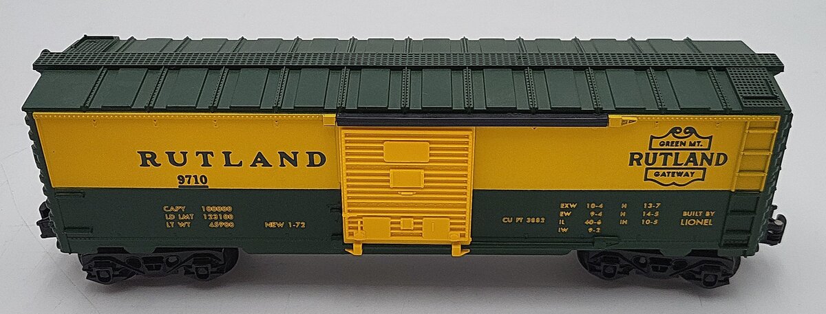 Lionel 6-9710 O Gauge Rutland Boxcar VG/Box