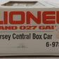 Lionel 6-9787 O Gauge Central of New Jersey Box Car LN/Box
