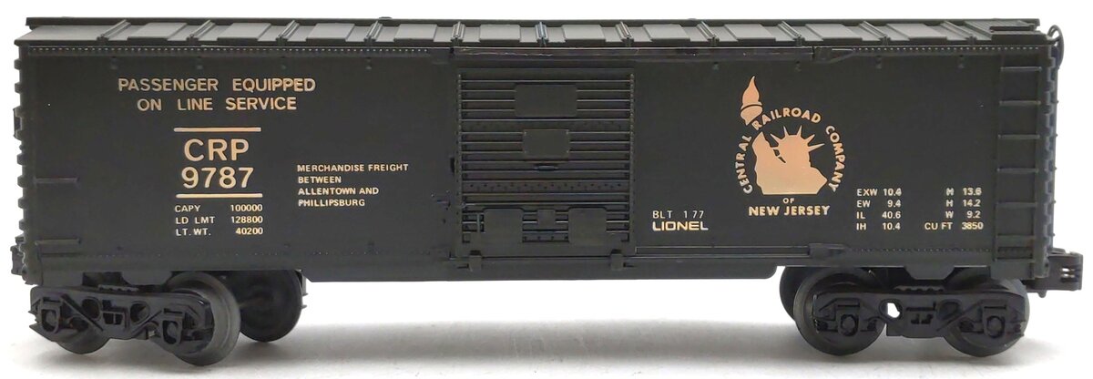 Lionel 6-9787 O Gauge Central of New Jersey Box Car LN/Box