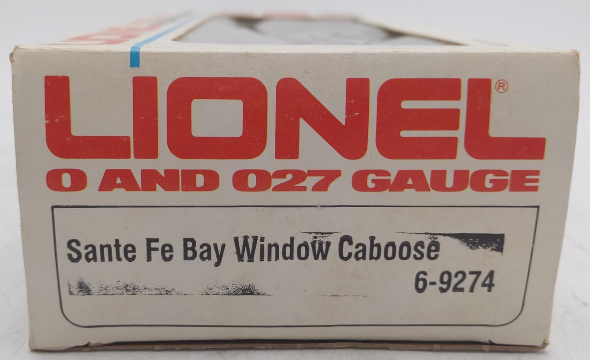 Lionel 6-9274 O Gauge Santa Fe Bay Window Caboose EX/Box
