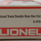 Lionel 6-9764 O Gauge Grand Trunk Western Boxcar EX/Box