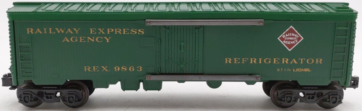 Lionel 6-9863 O Gauge REA Reefer Car #9863 EX