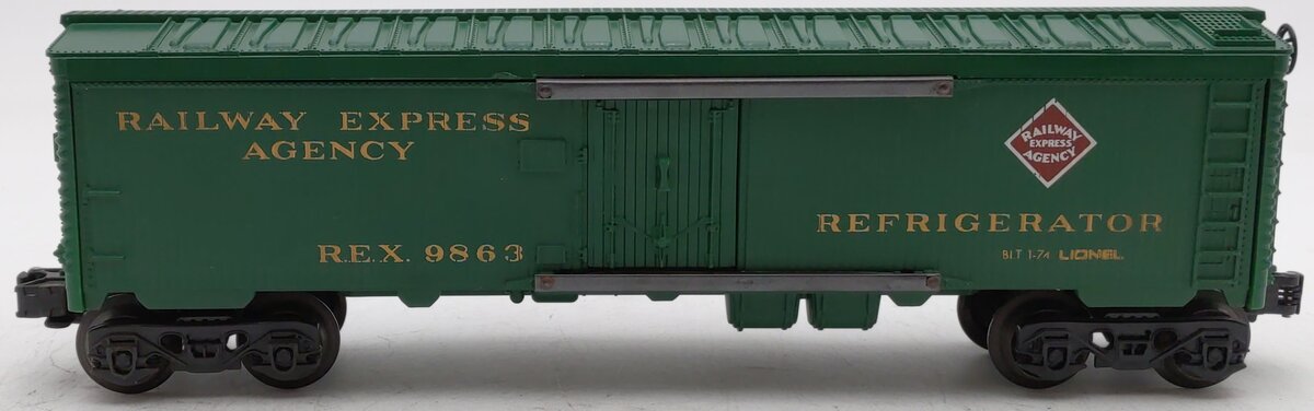 Lionel 6-9863 O Gauge REA Reefer Car #9863 EX