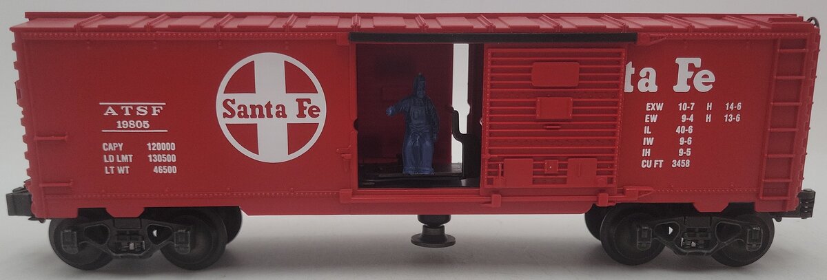 Lionel 6-19805 O Gauge Atchison Topeka Santa Fe Operating Boxcar EX/Box