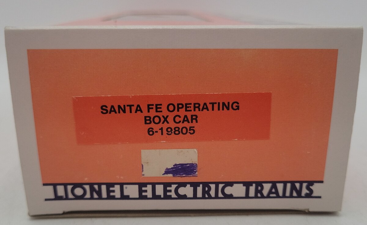 Lionel 6-19805 O Gauge Atchison Topeka Santa Fe Operating Boxcar EX/Box