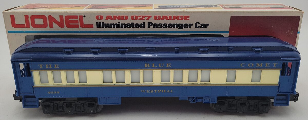 Lionel 6-9539 O Gauge The Blue Comet "Westphal" Pullman Passenger Car LN/Box