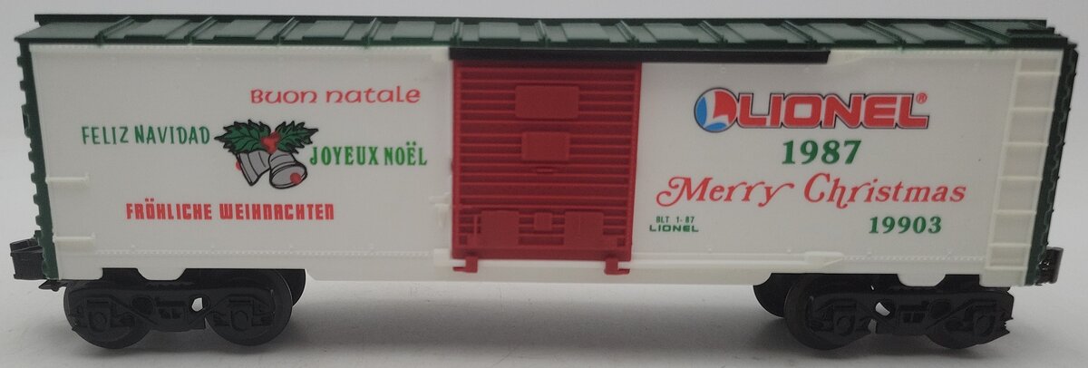 Lionel 6-19903 O Gauge Lionel Christmas Boxcar #1987 LN/Box