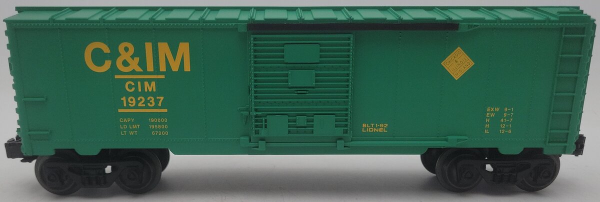 Lionel 6-19237 O Gauge Chicago & Illinois Midland Boxcar EX/Box