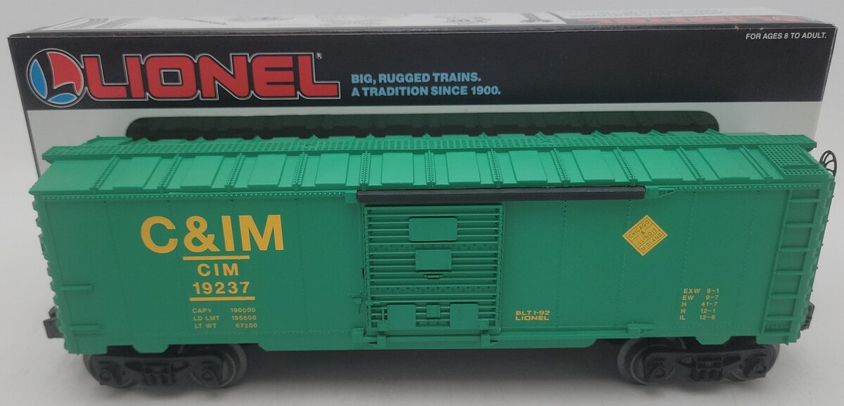 Lionel 6-19237 O Gauge Chicago & Illinois Midland Boxcar EX/Box