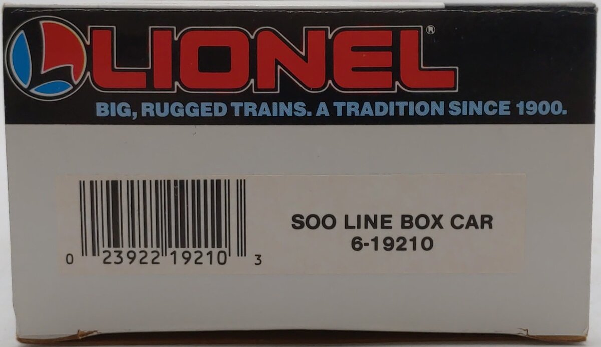 Lionel 6-19210 O Gauge Soo Line Boxcar LN/Box