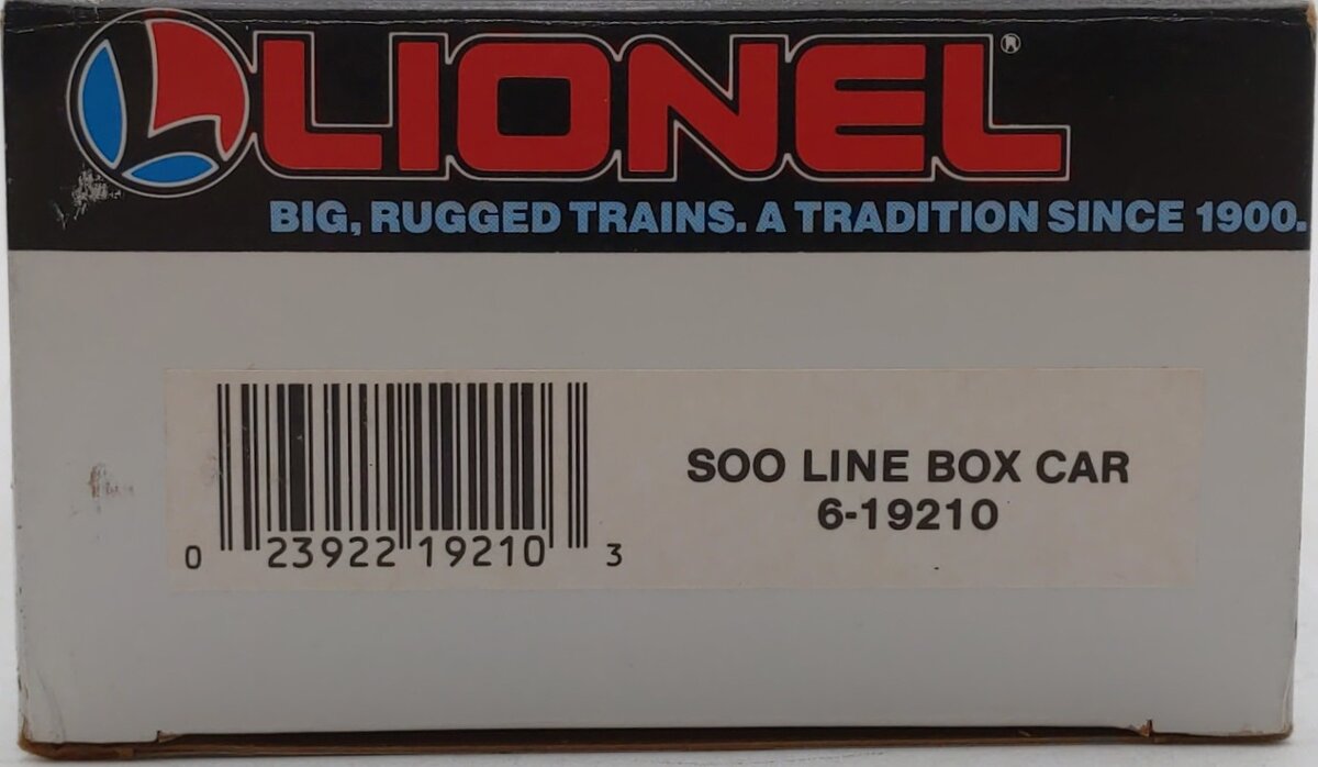Lionel 6-19210 O Gauge Soo Line Boxcar LN/Box