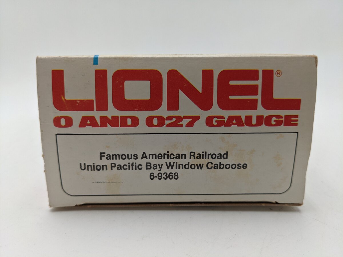 Lionel 6-9368 O Gauge Union Pacific Bay Window Illuminated Caboose #9368 EX/Box