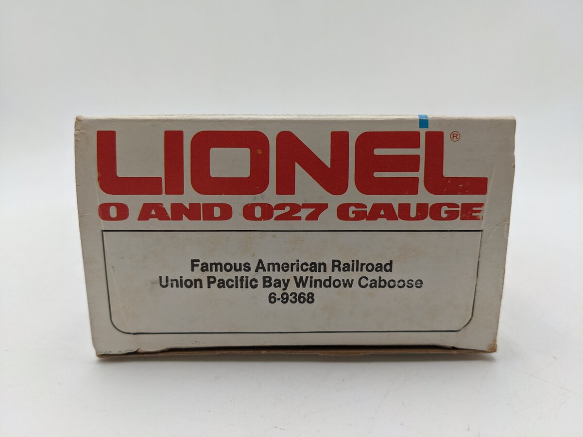 Lionel 6-9368 O Gauge Union Pacific Bay Window Illuminated Caboose #9368 EX/Box