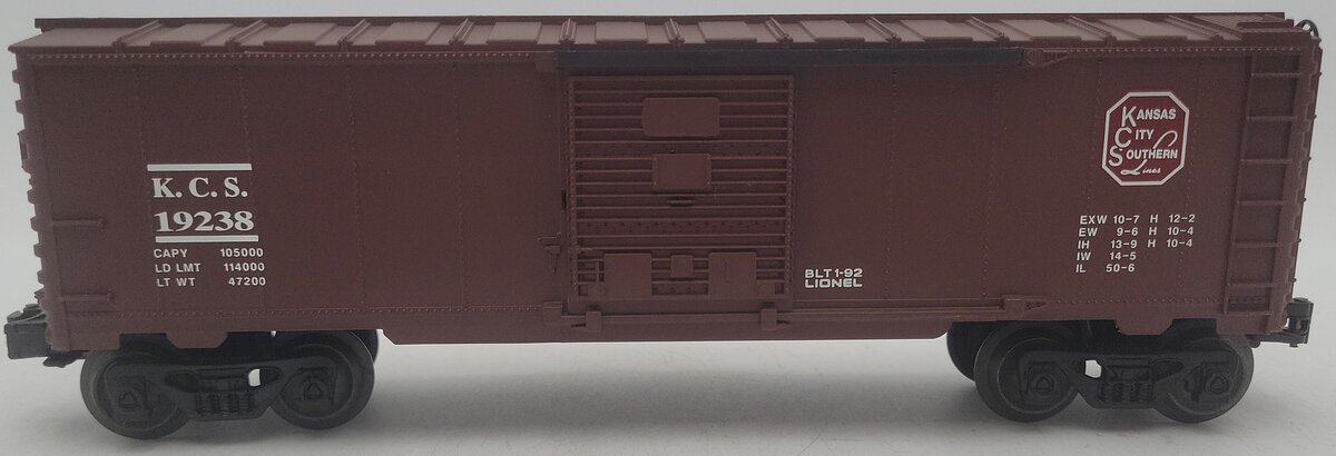 Lionel 6-19238 O Gauge Kansas City Southern Boxcar EX/Box