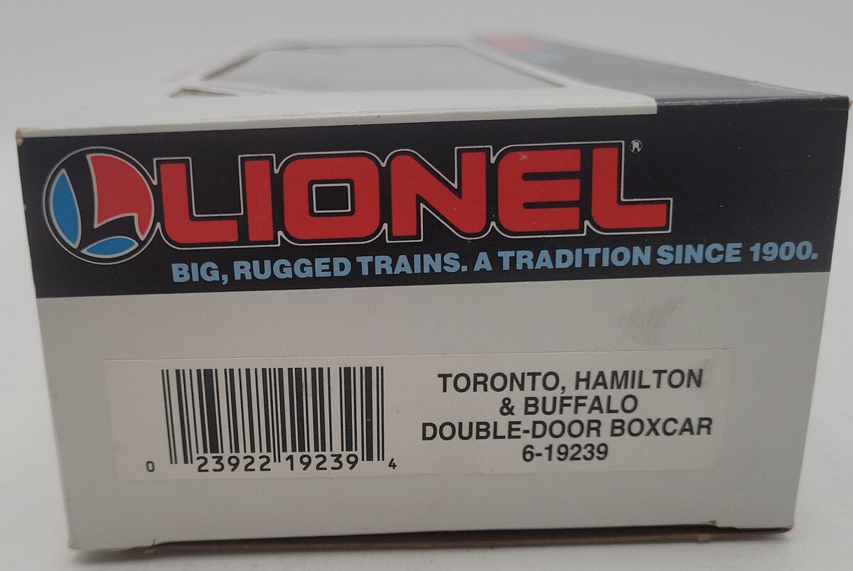 Lionel 6-19239 O Gauge Toronto, Hamilton, & Buffalo Double-Door Boxcar EX/Box