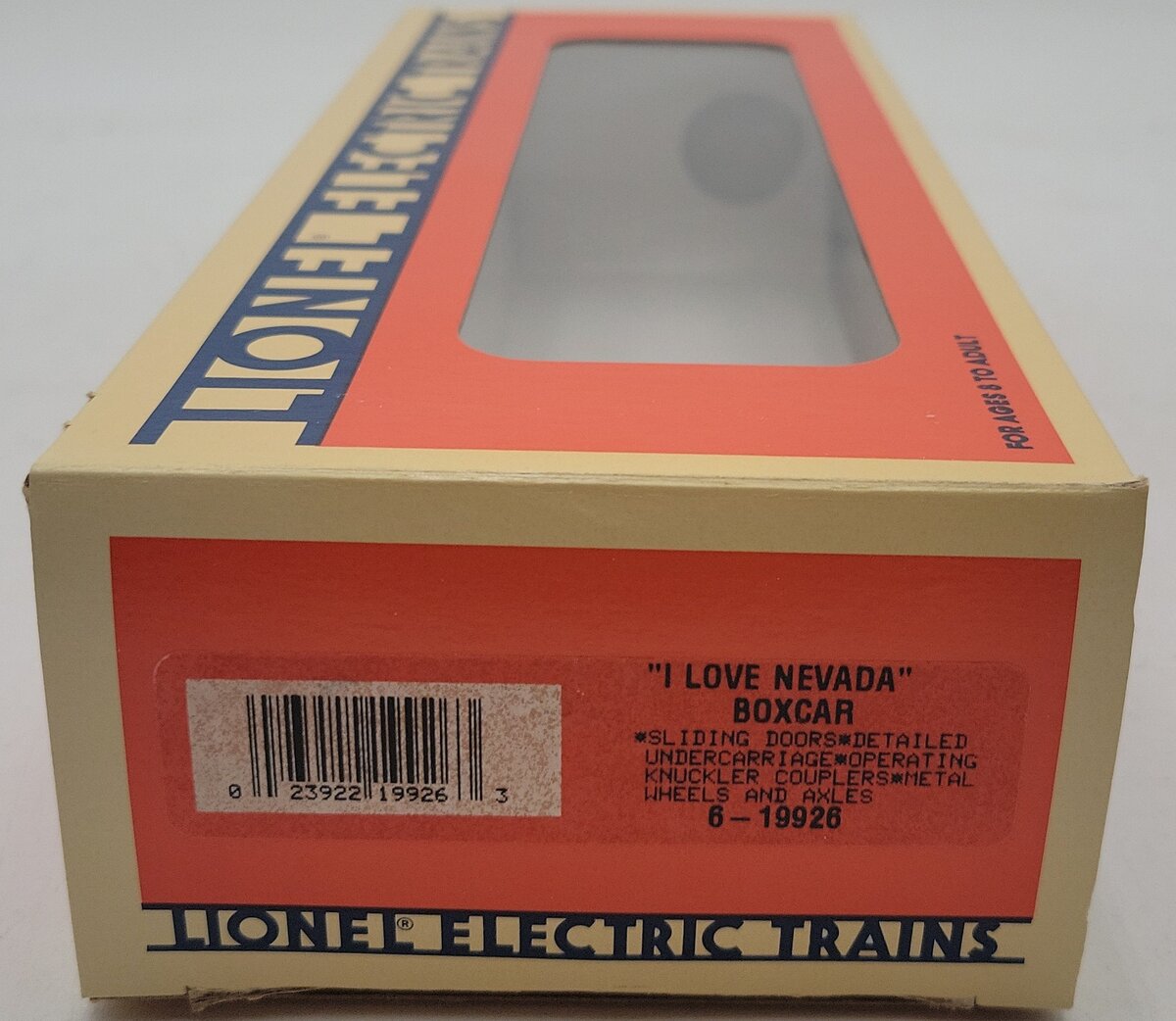 Lionel 6-19926 O Gauge I Love Nevada Boxcar NIB