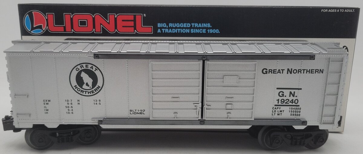 Lionel 6-19240 O Gauge Great Northern Double Door Boxcar EX/Box