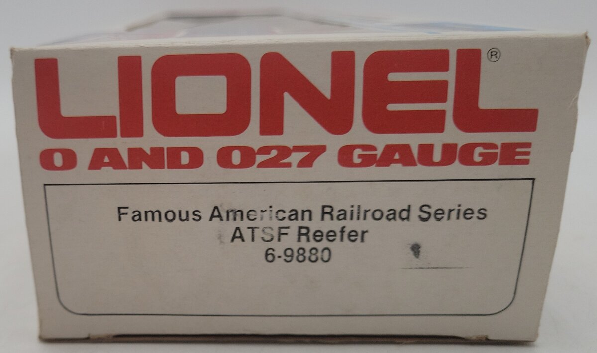 Lionel 6-9880 O Gauge AT&SF Famous American Railroad Refrigerator Car LN/Box