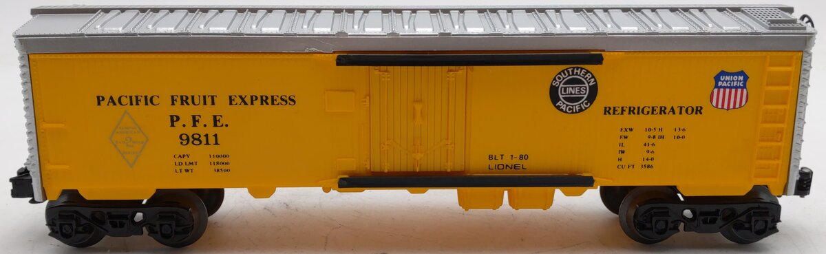 Lionel 6-9811 O Gauge SP/UP FARR Pacific Fruit Express Reefer Car #9811 LN/Box