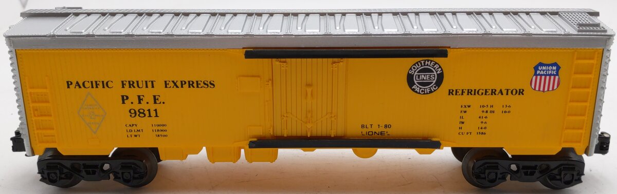 Lionel 6-9811 O Gauge SP/UP FARR Pacific Fruit Express Reefer Car #9811 LN/Box