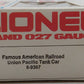 Lionel 6-9367 O Gauge Union Pacific Single Dome Tank Car #9367 EX/Box