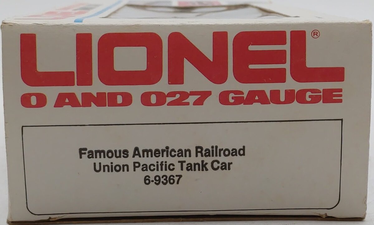 Lionel 6-9367 O Gauge Union Pacific Single Dome Tank Car #9367 EX/Box