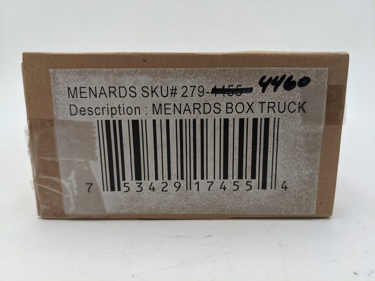 Menards 279-4455 1:48 Scale Diecast Menards Box Truck EX/Box