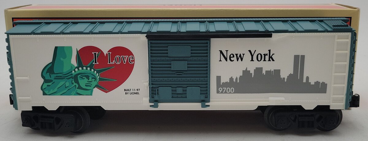 Lionel 6-19949 O Gauge I Love New York Boxcar #9700 LN/Box