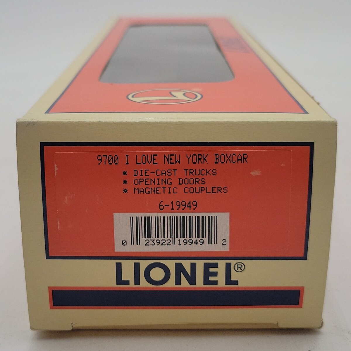 Lionel 6-19949 O Gauge I Love New York Boxcar #9700 LN/Box