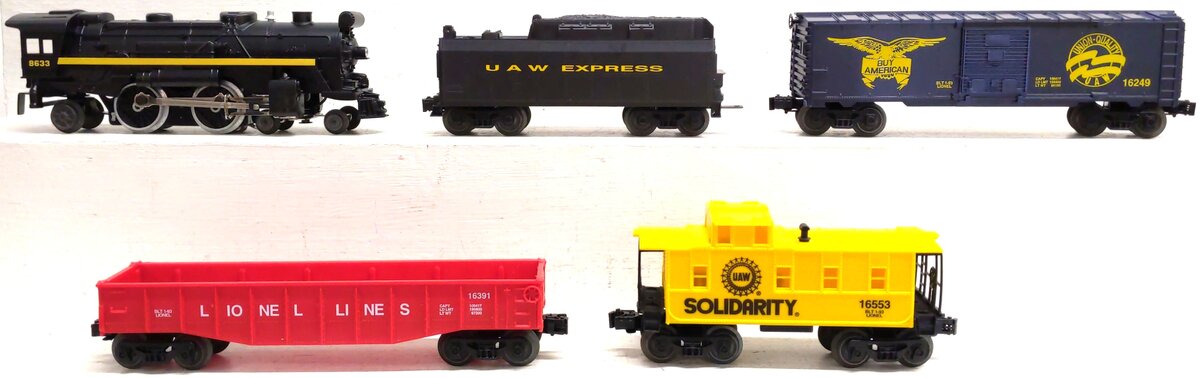 Lionel 6-11811 O Gauge UAW Express Steam Freight Train Set LN/Box