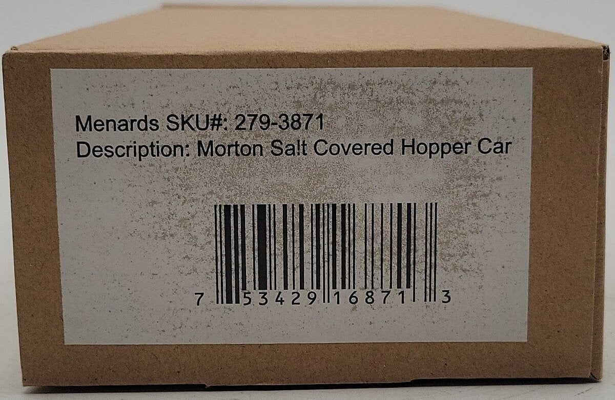 Menards 279-3871 O Gauge Morton Salt Covered Hopper Car #8581 LN/Box