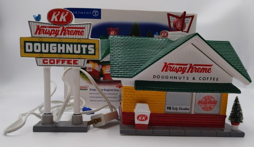 Dept 56 56.55071 Krispy Kreme Doughnut Shop EX/Box