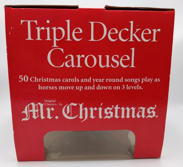 Mr. Christmas 19992 Triple Decker Carousel NIB