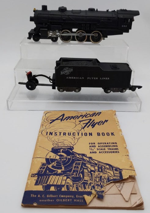 American Flyer 282 Vintage S 4-6-2 Pacific Steam Locomotive & Tender #282 VG