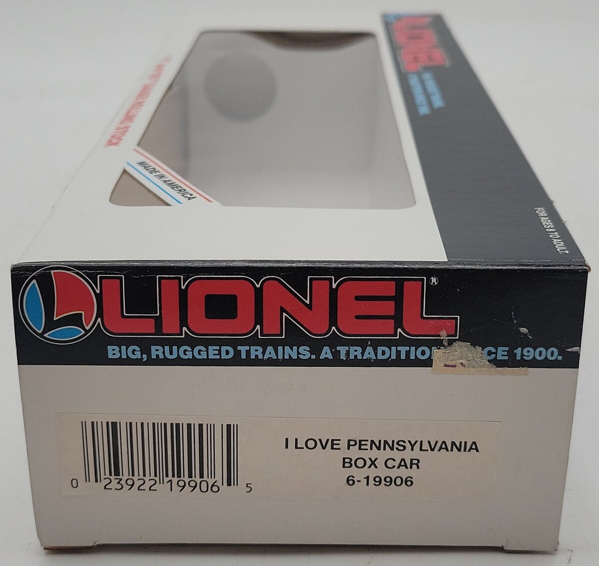 Lionel 6-19906 O Gauge I Love Pennsylvania Boxcar LN/Box