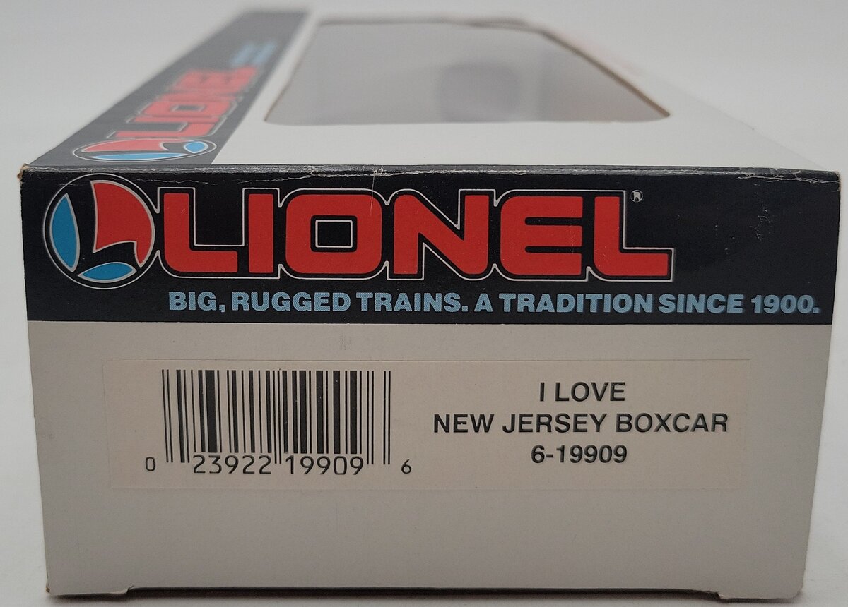 Lionel 6-19909 O Gauge I Love New Jersey Boxcar NIB
