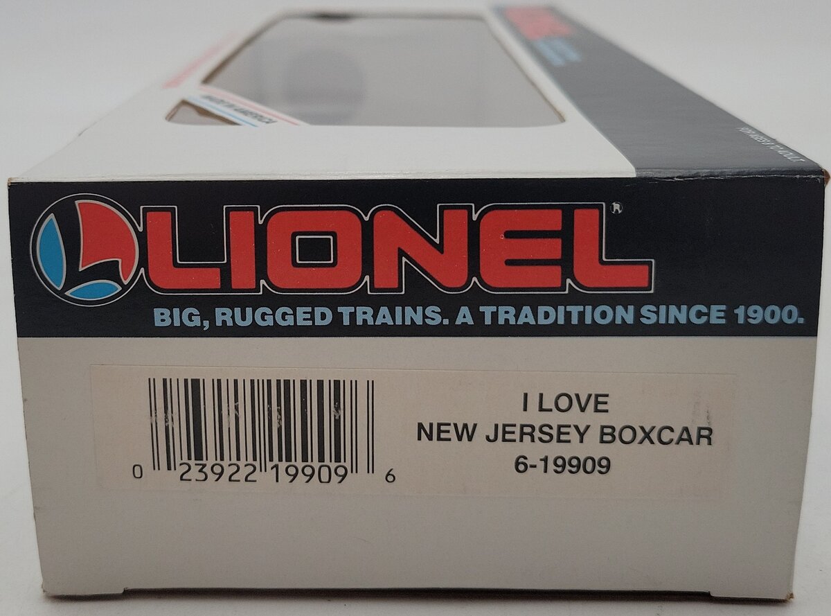 Lionel 6-19909 O Gauge I Love New Jersey Boxcar NIB