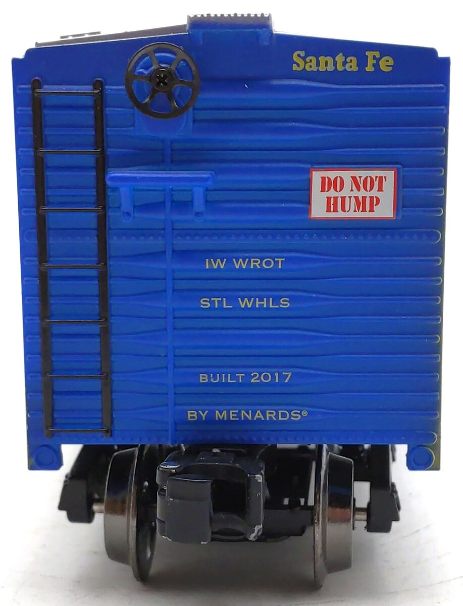 Menards 279-4250 O Gauge Santa Fe Blue Boxcar #11087 LN/Box