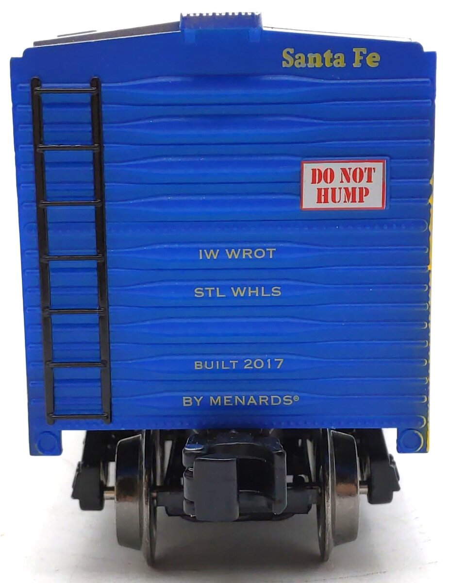 Menards 279-4250 O Gauge Santa Fe Blue Boxcar #11087 LN/Box