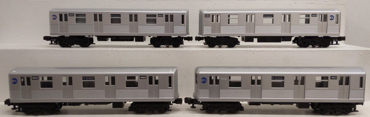 MTH 30-2162-1 O MTA R-42 Silver Subway Set with Proto w/PS1 (Set of 4) EX/Box