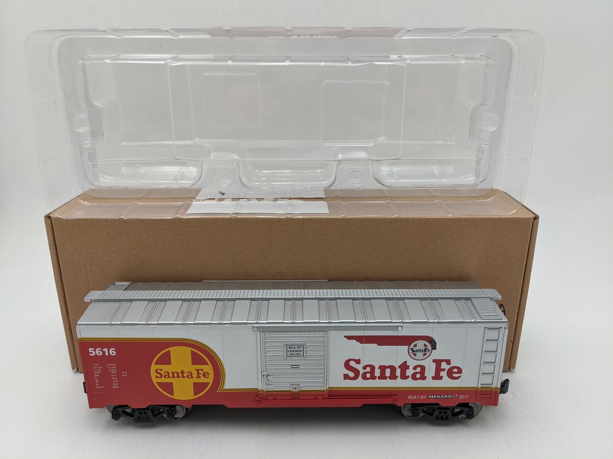 Menards 279-3830 O Gauge Santa Fe Boxcar #5616 EX/Box