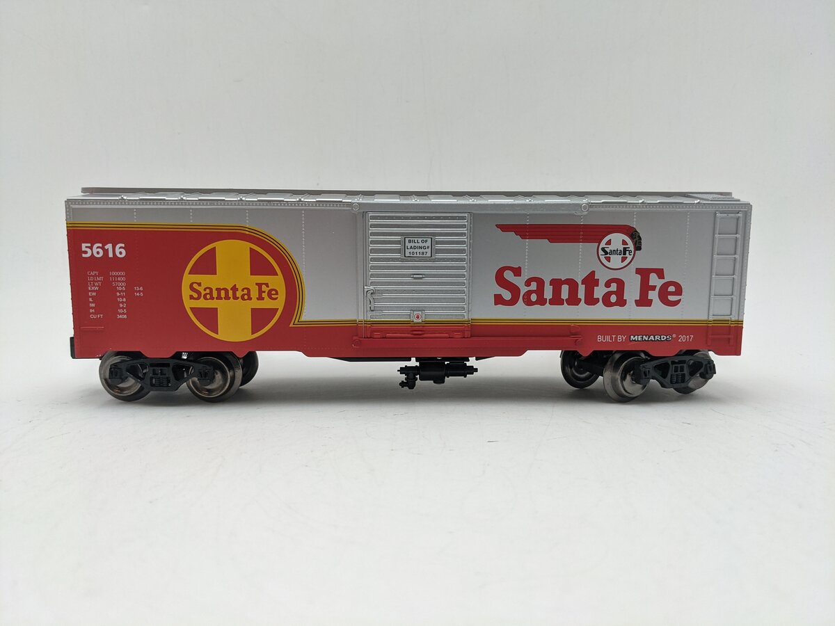 Menards 279-3830 O Gauge Santa Fe Boxcar #5616 EX/Box